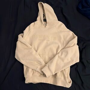 Essentials beige hoodie. Oversized fit